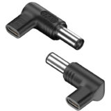 POWERTECH αντάπτορας τροφοδοσίας laptop YX-08, USB-C σε Dell 7.4x5mm, μαύρος