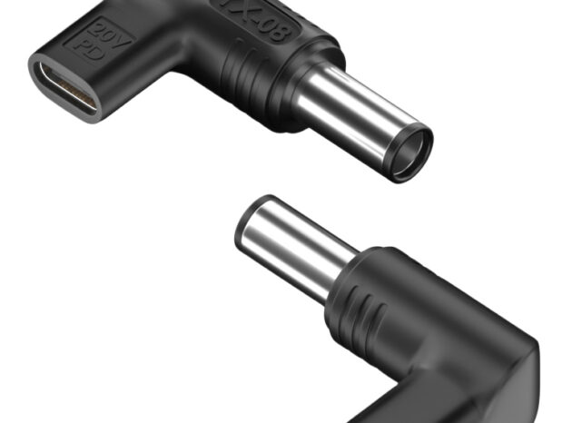 POWERTECH αντάπτορας τροφοδοσίας laptop YX-08, USB-C σε Dell 7.4x5mm, μαύρος