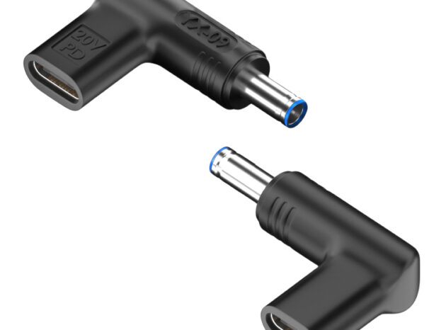 POWERTECH αντάπτορας τροφοδοσίας laptop YX-09, USB-C σε HP 4.5x3mm, μαύρος