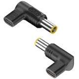 POWERTECH αντάπτορας τροφοδοσίας laptop YX-12, USB-C σε Lenovo/IBM 7.9x5.5mm, μαύρος