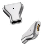 POWERTECH αντάπτορας τροφοδοσίας laptop YX-MS2, USB-C σε Magsafe 2, ασημί
