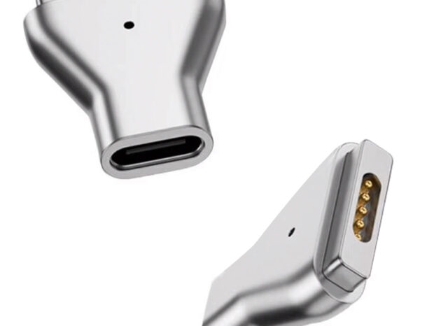 POWERTECH αντάπτορας τροφοδοσίας laptop YX-MS2, USB-C σε Magsafe 2, ασημί