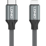 LDNIO καλώδιο Lightning σε USB-C LC441I, 30W PD, 1m, γκρι