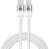 POWERTECH καλώδιο USB-C σε USB-C PTR-0167, PD 60W, copper, 1m, λευκό